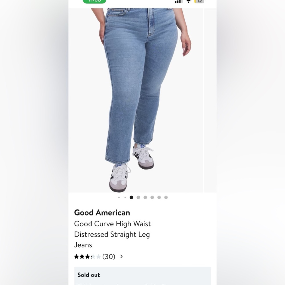 Good American Blue High Waist Jeans